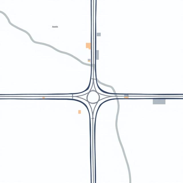 Graphic map showing Tolleson Arizona's connectivity to the I-10 and Phoenix industrial corridors